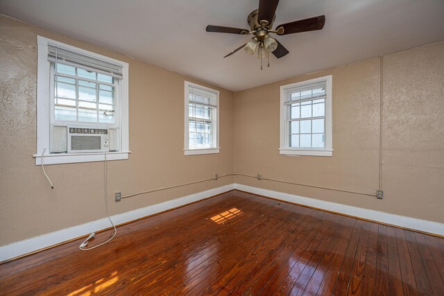113 America St Unit A, B, C, D, Charleston, SC 29403 - unfurnished room featuring dark wood finished floors, baseboards, cooling unit, and ceiling fan