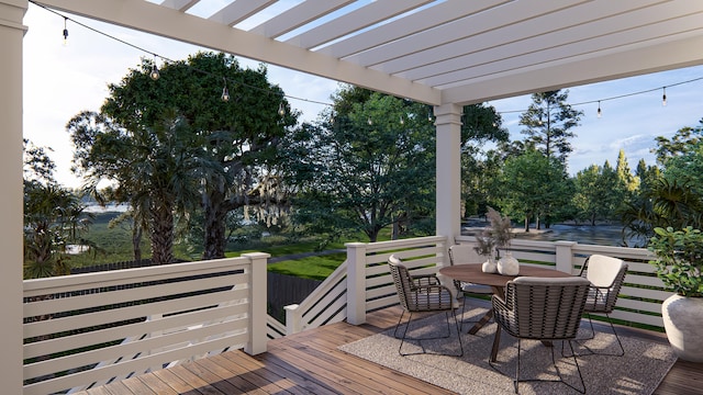 3307 Waterway Blvd, Isle Of Palms, SC 29451 - wooden deck featuring outdoor dining area