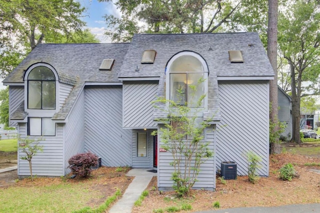 2159 Spoleto Ln Unit E, North Charleston, SC 29406 - view of front of property with central air condition unit and roof with shingles