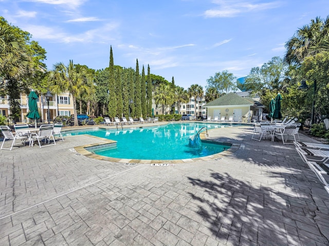 7416 Indigo Palms Way, Johns Island, SC 29455 - community pool with a patio