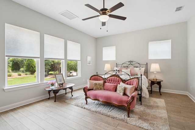 516 Tidewater Chase Ln, Summerville, SC 29486 - bedroom featuring wood finished floors, baseboards, and ceiling fan