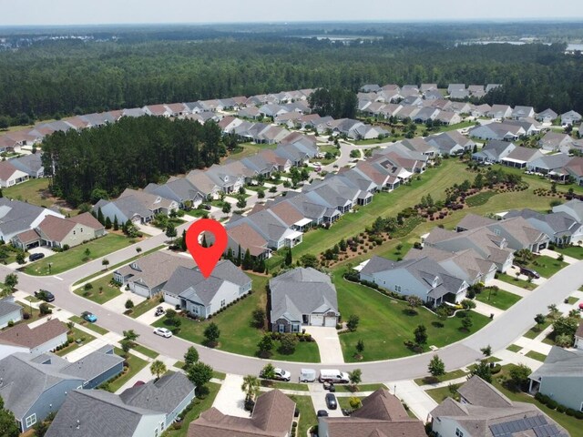516 Tidewater Chase Ln, Summerville, SC 29486 - aerial view of property's location featuring a forest and nearby suburban area