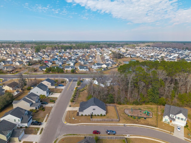 bird's eye view featuring a residential view