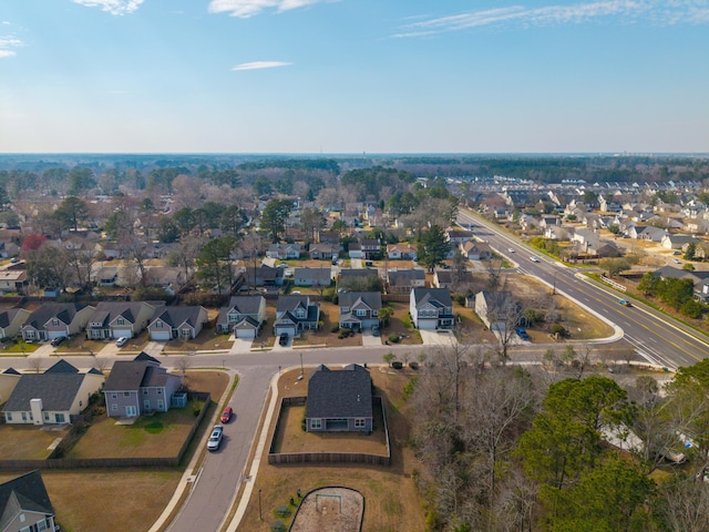 drone / aerial view featuring a residential view