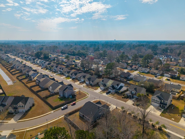 bird's eye view featuring a residential view