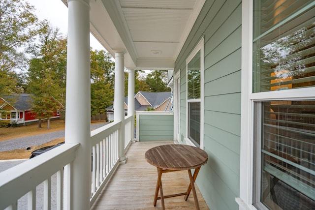 view of balcony