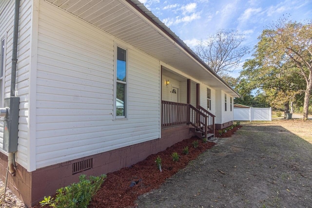 view of home's exterior