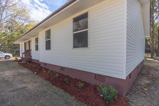 view of home's exterior