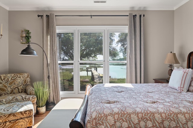 3948 Gift Blvd, Johns Island, SC 29455 - bedroom with crown molding and wood finished floors