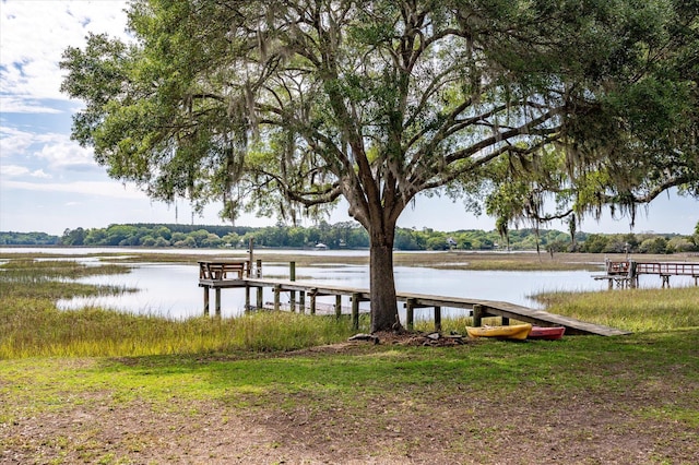 3948 Gift Blvd, Johns Island, SC 29455 - dock area featuring a water view