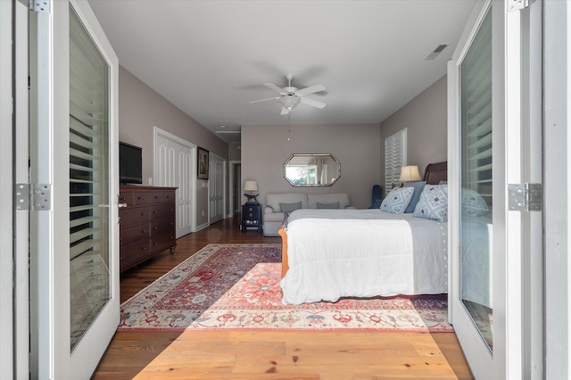 3948 Gift Blvd, Johns Island, SC 29455 - bedroom featuring wood finished floors and ceiling fan