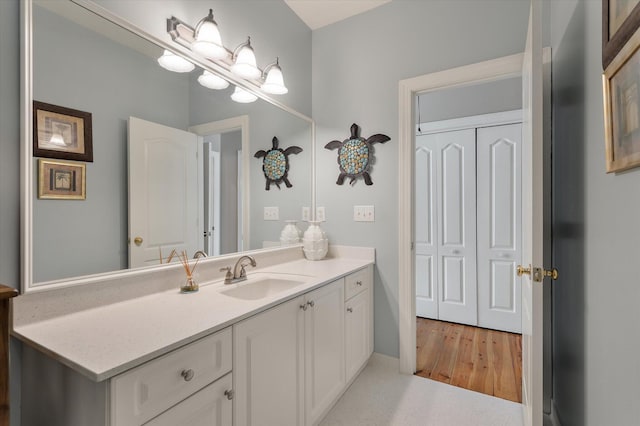 3948 Gift Blvd, Johns Island, SC 29455 - bathroom with vanity and wood finished floors