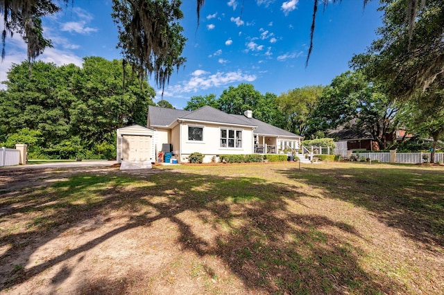 3948 Gift Blvd, Johns Island, SC 29455 - view of front of home featuring a storage shed and an outdoor structure