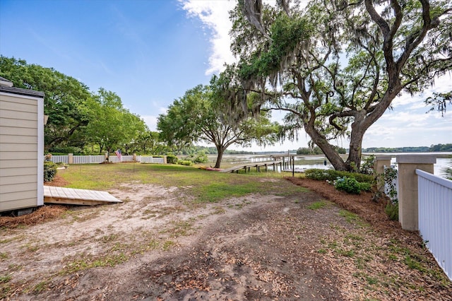 3948 Gift Blvd, Johns Island, SC 29455 - view of yard with fence and a water view