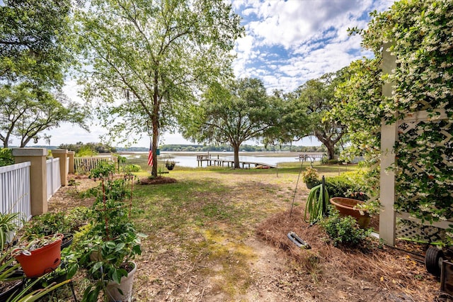 3948 Gift Blvd, Johns Island, SC 29455 - view of yard with fence and a water view
