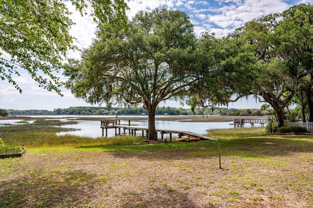 3948 Gift Blvd, Johns Island, SC 29455 - dock with a water view