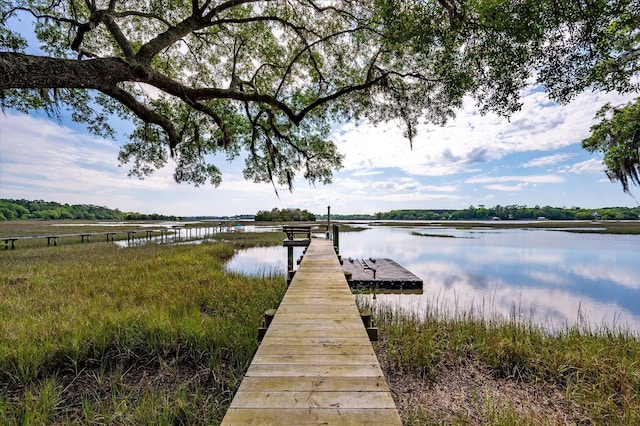 3948 Gift Blvd, Johns Island, SC 29455 - dock area featuring a water view