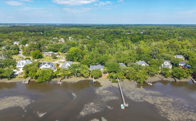 3948 Gift Blvd, Johns Island, SC 29455 - aerial view of property and surrounding area featuring a forest and a large body of water
