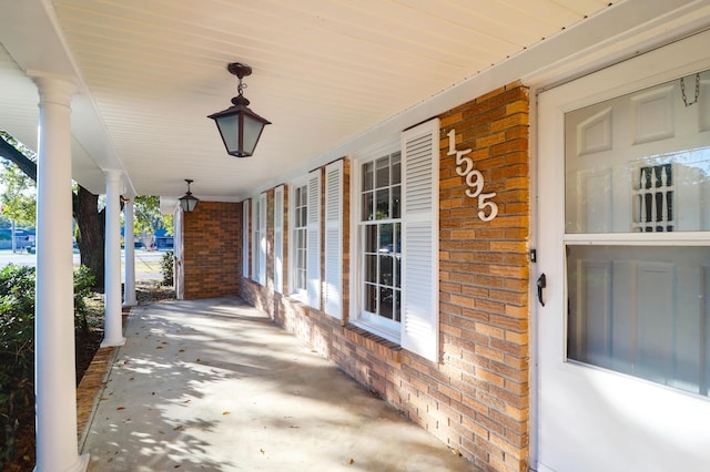 view of patio / terrace featuring a porch