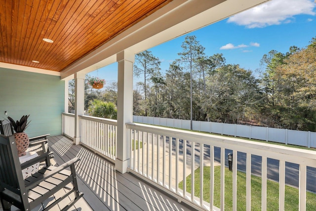 view of balcony