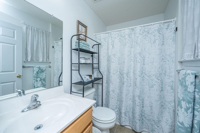 2601 Riverridge Ct Unit A, Moncks Corner, SC 29461 - full bathroom featuring vanity, a textured ceiling, and curtained shower