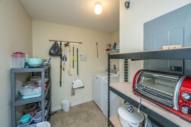 2601 Riverridge Ct Unit A, Moncks Corner, SC 29461 - washroom with independent washer and dryer and a textured ceiling