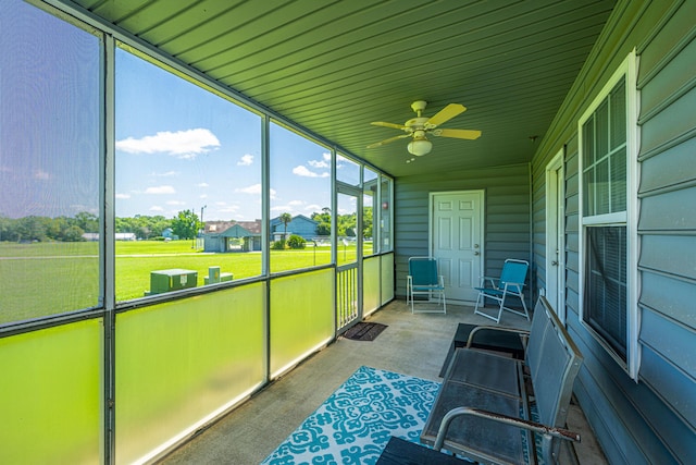 2601 Riverridge Ct Unit A, Moncks Corner, SC 29461 - sunroom with a ceiling fan
