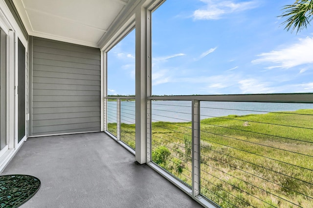 100 Mariners Cay Dr, Folly Beach, SC 29439 - unfurnished sunroom featuring plenty of natural light and a water view
