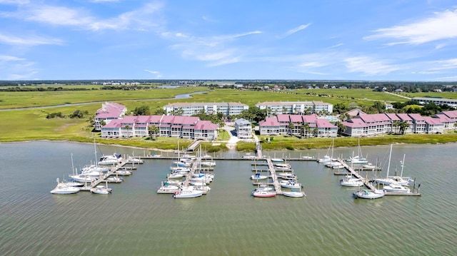 100 Mariners Cay Dr, Folly Beach, SC 29439 - aerial view of a large body of water and numerous boat docks