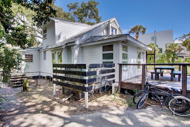 view of rear view of property