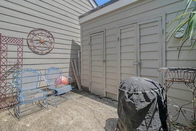 exterior space with grilling area