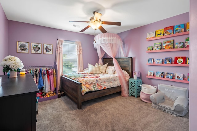 423 Sanctuary Park Dr, Summerville, SC 29486 - bedroom featuring carpet flooring and ceiling fan