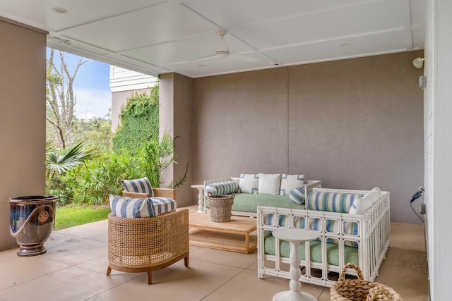 view of patio / terrace featuring an outdoor living space