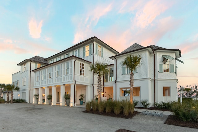 view of front of house with a carport