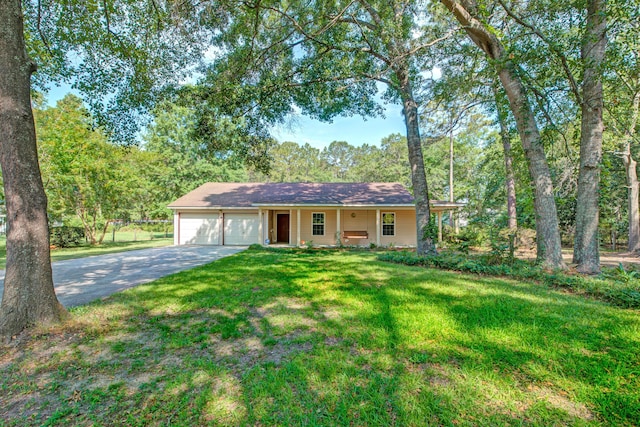 441 Compton Dr, Moncks Corner, SC 29461 - single story home featuring asphalt driveway, a front lawn, a garage, and a porch