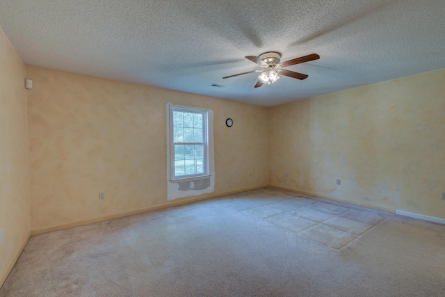 441 Compton Dr, Moncks Corner, SC 29461 - spare room with carpet flooring, a ceiling fan, a textured ceiling, and baseboards