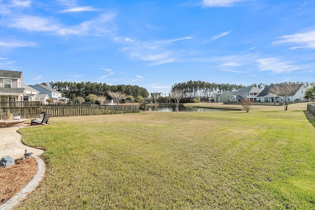 219 Daybreak Blvd, Summerville, SC 29486 - view of yard featuring fence, a residential view, and a water view