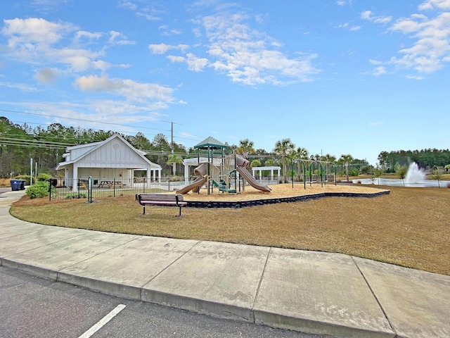 219 Daybreak Blvd, Summerville, SC 29486 - community playground featuring a lawn and fence