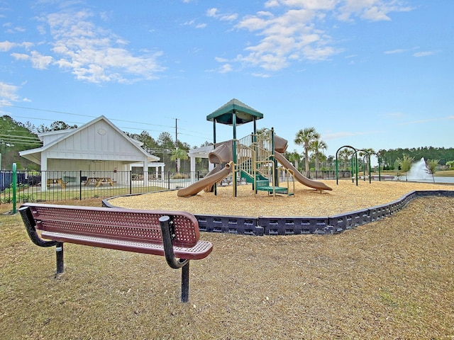219 Daybreak Blvd, Summerville, SC 29486 - community jungle gym with fence