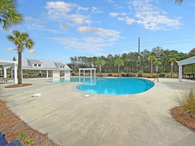 219 Daybreak Blvd, Summerville, SC 29486 - pool with a patio and a pergola