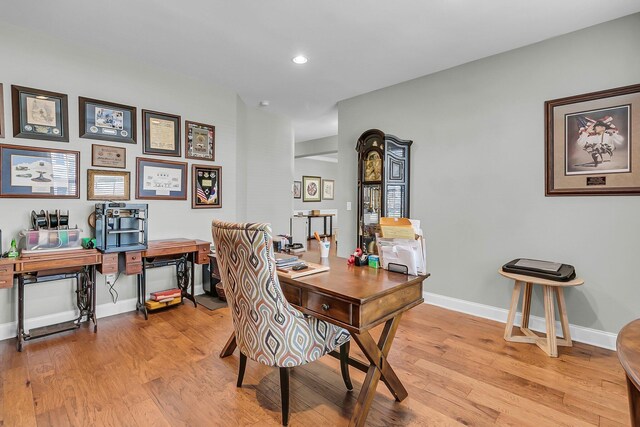 219 Daybreak Blvd, Summerville, SC 29486 - office featuring recessed lighting, light wood-type flooring, and baseboards