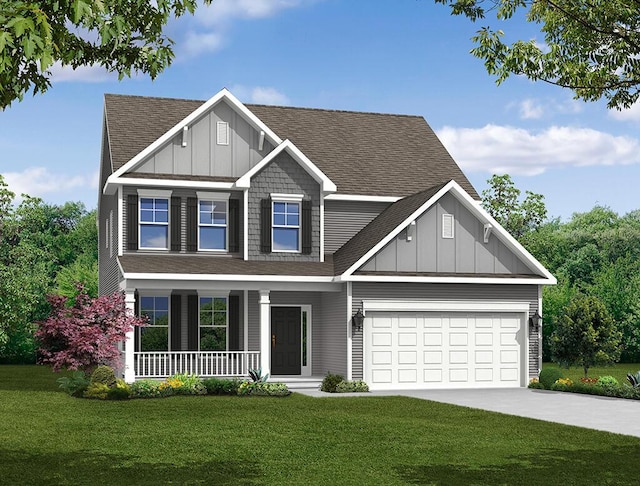114 Shingle Oak Dr, Moncks Corner, SC 29461 - craftsman-style home with covered porch, board and batten siding, and a shingled roof