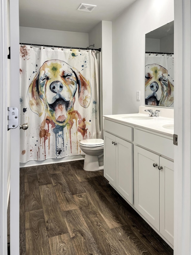 323 Bear Paw Ln, Summerville, SC 29486 - bathroom featuring wood finished floors, vanity, and toilet