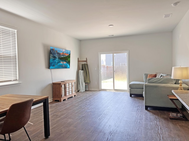 323 Bear Paw Ln, Summerville, SC 29486 - living area featuring wood finished floors and baseboards