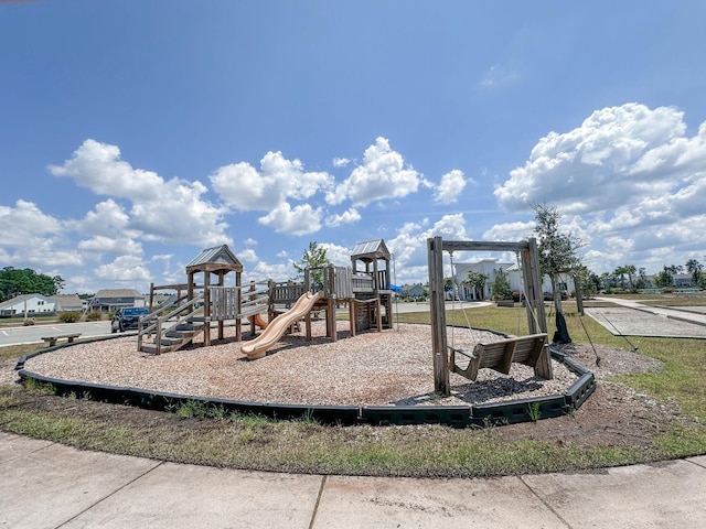 view of jungle gym