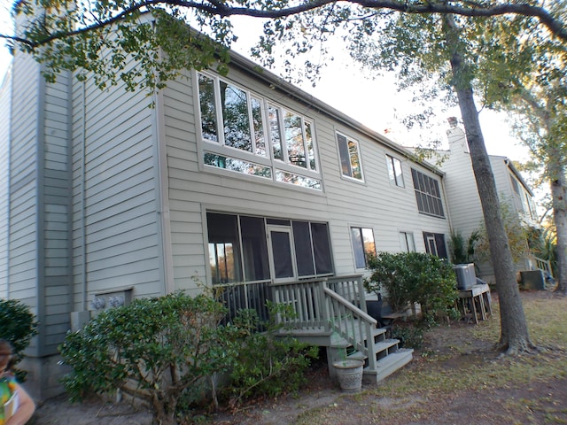 view of rear view of property