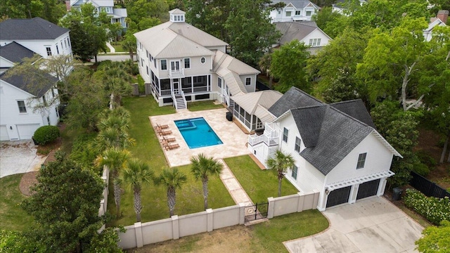 birds eye view of property