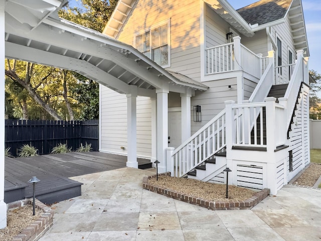 exterior space featuring a patio area