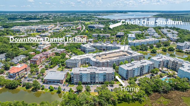 125 Pier View St Unit 408, Charleston, SC 29492 - drone / aerial view of a large body of water and apartment complex
