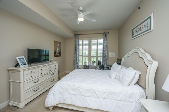 125 Pier View St Unit 408, Charleston, SC 29492 - bedroom with light colored carpet and a ceiling fan